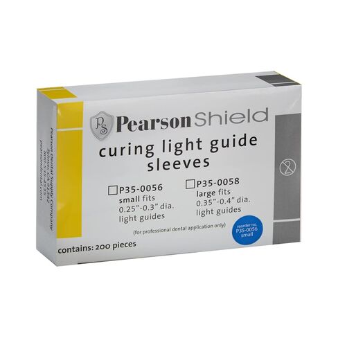 Dental Curing Light Lamp Cover Disposable LED Light Guide Sleeves 200PCS, Implant Protective Cure Covers for Curing Tips - Plastic 7-8mm in Saudi Arabia