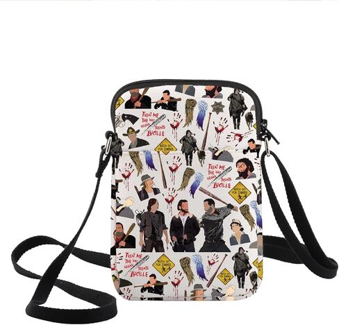 Keychin TWD TV Show Crossbody Bag Negan Gox Hights Eeny Meeny Miny Moe Daryl Dixon Bag Bag Rick Grimes Twd Memrochandise in Saudi Arabia
