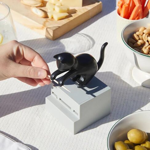 Balvi Frisky Toothpick Holder – Cute Cat-Shaped Dispenser for Kitchen and Dining Room – Fun and Functional Tabletop Accessory -Holds Standard Toothpicks – Porta Palillos in Kuwait