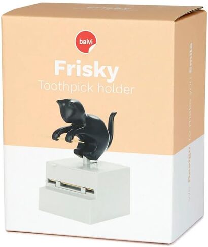 Balvi Frisky Toothpick Holder – Cute Cat-Shaped Dispenser for Kitchen and Dining Room – Fun and Functional Tabletop Accessory -Holds Standard Toothpicks – Porta Palillos in Kuwait