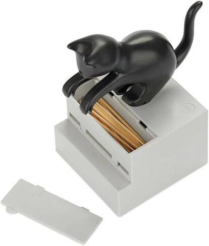 Balvi Frisky Toothpick Holder – Cute Cat-Shaped Dispenser for Kitchen and Dining Room – Fun and Functional Tabletop Accessory -Holds Standard Toothpicks – Porta Palillos in Kuwait