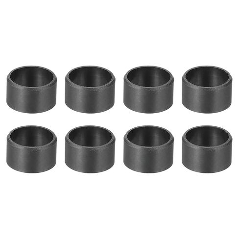 uxcell 6Pcs Sleeve Bearing Plastic Bushings ID 6mm x OD 8mm x Length 10mm POM Wrapped Oilless Bushing, Black in Saudi Arabia