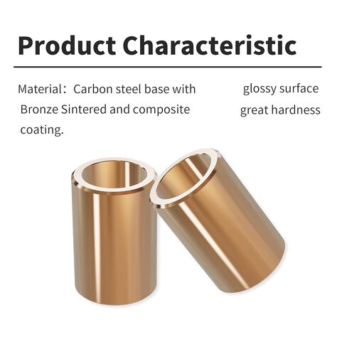 Sleeve Bearings 3/8" Bore x 3/4" OD x 1/2" Length Cast Brass Wrapped Oilless Bushing for Industrial Equipment in Kuwait