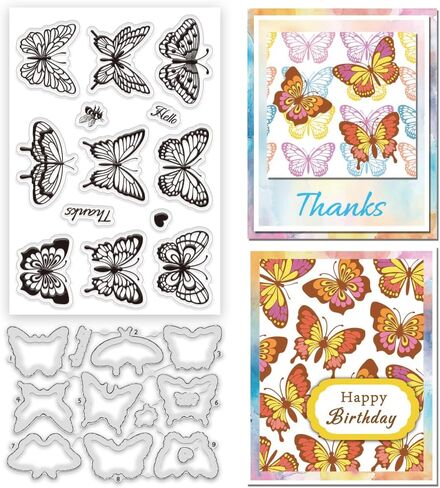 INFUNLY Cat Friend Clear Stamps 6.3"x4.3" Funny Cat Silicone Clear Stamp for Card Making Cartoon Cat Rubber Stamps Wish Words Transparent Stamps for Christmas New Year Gift DIY Scrapbook Photo Album in Kuwait