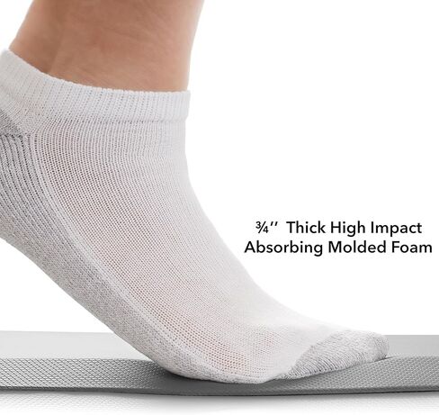 Made Medical 73" x 24" Bedside Non-Slip Fall Mat for Elderly - Fall Prevention Anti-Skid Pad with Beveled Edge Anti-Fatigue Floor Mat, Gray in Saudi Arabia