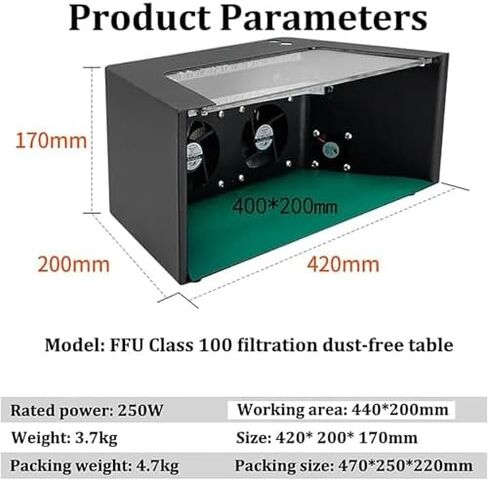 غطاء التدفق الصفحي الرأسي، غرف الأبحاث، مناسب لإصلاح شاشة LCD للهاتف المحمول/ورشة العمل/المختبر/المنشأة in Kuwait