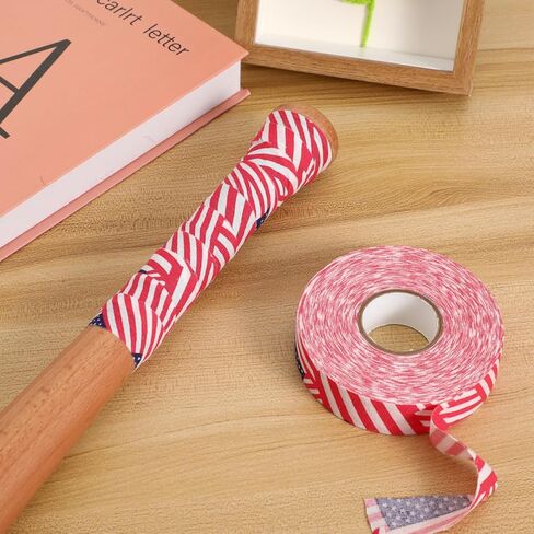 IMIKEYA USA Flag Hockey Tape: 1 Roll 2.5CMx25M Non-Slip Grip Tape Hockey Stick Tape Sweat-Absorbent Cloth Adhesive Sports Tape for Hockey Stick Blade Lacrosse Baseball in Saudi Arabia