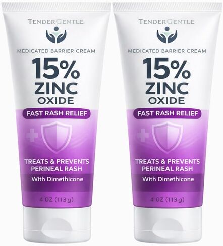 Zinc and Dimethicone Cream, 4oz - Medicated Barrier Rash Cream for Minor Cuts, Scrapes, and Burns - Good for Diaper Rashes in Saudi Arabia