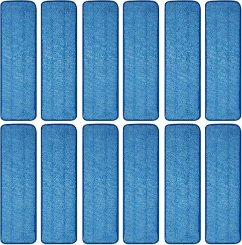 3 Pack Microfiber Pad Universal Commercial 17-18 Inch Head- Heavy Duty - Wet & Dry Commercial Cleaning Refills Reusable Mop Refills Fit for Most Microfiber Flat Mop System in Saudi Arabia