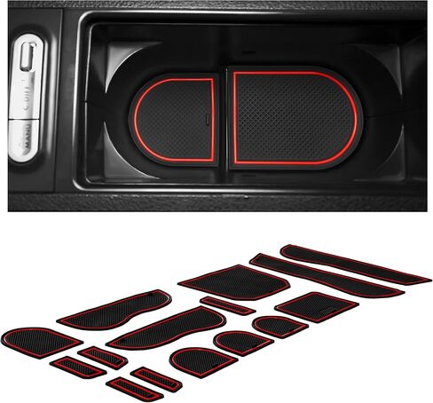 CupHolderHero Fits Subaru Outback and Subaru Legacy 2020-2024 Accessories - Non-Slip Anti-Dust Cup Holder Inserts, Center Console Liners, Door Pocket Mats, Interior Protection, 21pc Set, Brown Trim in Saudi Arabia