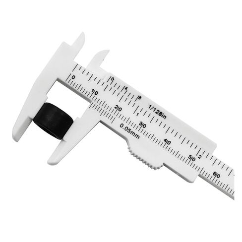 Double Rule Scale Plastic Vernier Caliper Inside Diameter Depth Meter(White) in Saudi Arabia