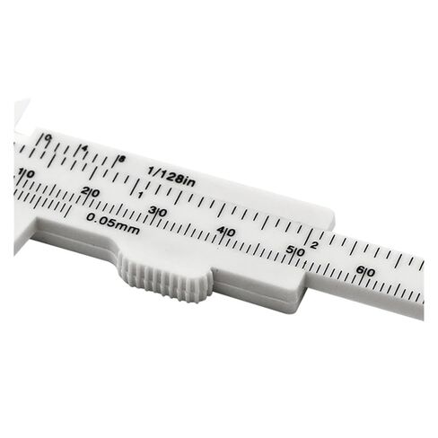 Double Rule Scale Plastic Vernier Caliper Inside Diameter Depth Meter(White) in Saudi Arabia
