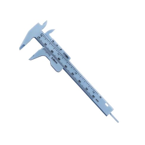 Double Rule Scale Plastic Vernier Caliper Inside Diameter Depth Meter(White) in Saudi Arabia