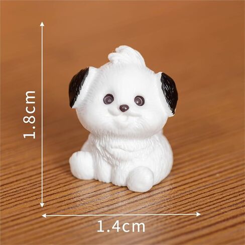 Hinge Heads Decorative Topper Set 6PCS, Home Decoration,Magnetic Hinge Head Toppers Door Hinge, Cute Mini Creative Black Eared Puppy Resin Ornament in Saudi Arabia