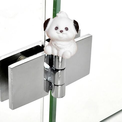 Hinge Heads Decorative Topper Set 6PCS, Home Decoration,Magnetic Hinge Head Toppers Door Hinge, Cute Mini Creative Black Eared Puppy Resin Ornament in Saudi Arabia