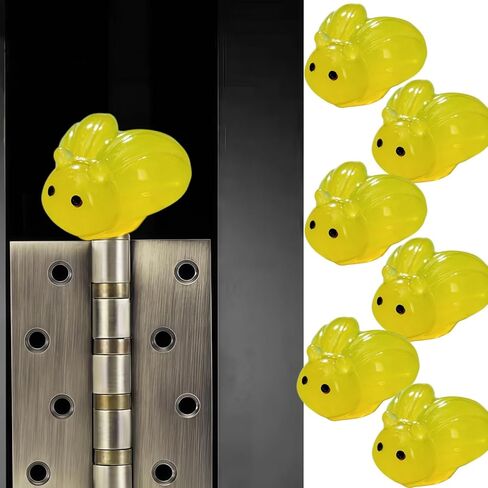 Hinge Heads Decorative Topper Set 6PCS, Home Decoration,Magnetic Hinge Head Toppers Door Hinge, Cute Mini Creative Luminous Insect Firefly Resin Ornament in Saudi Arabia