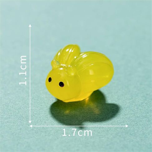 Hinge Heads Decorative Topper Set 6PCS, Home Decoration,Magnetic Hinge Head Toppers Door Hinge, Cute Mini Creative Luminous Insect Firefly Resin Ornament in Saudi Arabia