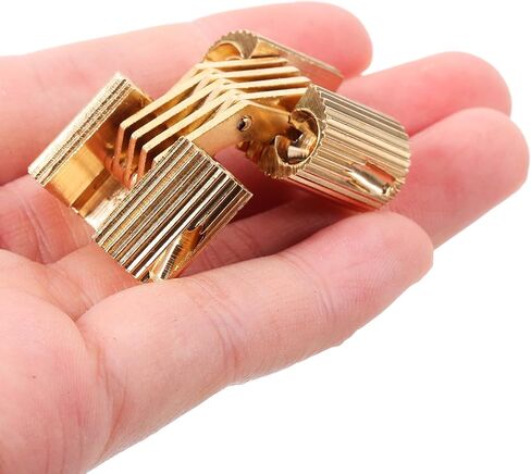 Baluue Oval Copper Concealed Hinge Small Metal Furniture Hinge for Wooden Jewelry Box and Cabinet Doors Vintage Style for Craft and DIY Repair in Saudi Arabia