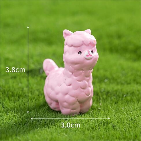 Hinge Heads Decorative Topper Set 4PCS, Home Decoration,Magnetic Hinge Head Toppers Door Hinge, Cute Mini Creative Alpaca Resin Ornament in Saudi Arabia
