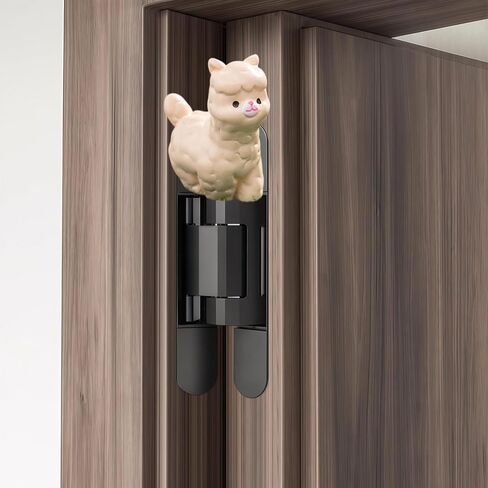 Hinge Heads Decorative Topper Set 4PCS, Home Decoration,Magnetic Hinge Head Toppers Door Hinge, Cute Mini Creative Alpaca Resin Ornament in Saudi Arabia