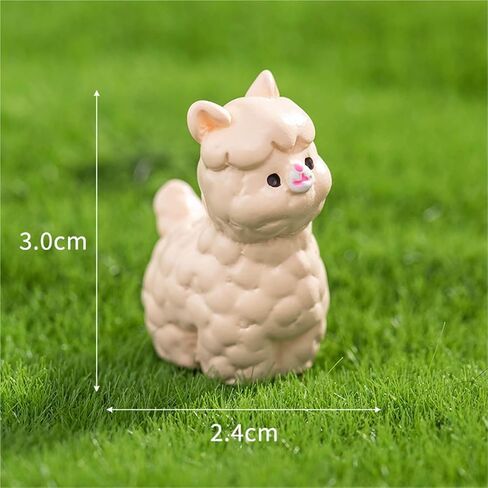 Hinge Heads Decorative Topper Set 4PCS, Home Decoration,Magnetic Hinge Head Toppers Door Hinge, Cute Mini Creative Alpaca Resin Ornament in Saudi Arabia