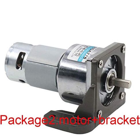 Powerful Micro Permanent Magnet High Torque 24V DC Gear Electronic Starter, 12 Volt Slow Low Speed Adjustable Speed Reversed, Accessories : 24v 400rpm, Voltage : Package5 in Kuwait