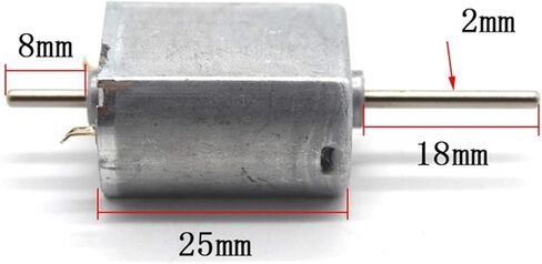 1PC DIY 0.6 Module Worm Gear Electronic Starter, Double Shaft Worm FK130SH Micro Dc Model Electronic Starter, Accessories : Without Gear (Size : with Gear) in Kuwait