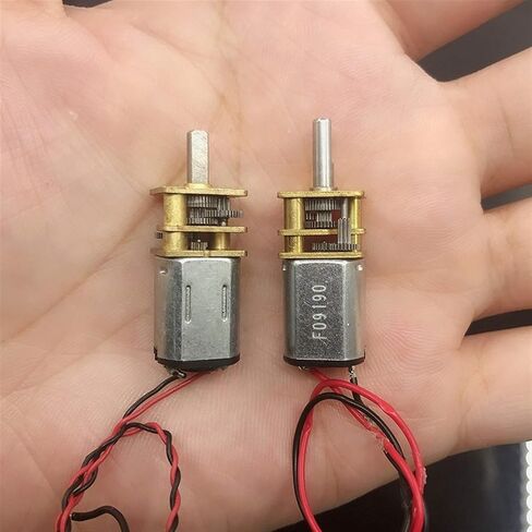 قطعة واحدة من مشغل إلكتروني صغير N20، تيار مستمر 3 فولت 5 فولت 6 فولت 60 70 310 دورة في الدقيقة، سرعة بطيئة لعلبة التروس المعدنية الكاملة، الملحقات: 310 دورة في الدقيقة، الجهد: 5 فولت) (اللون: 5 فولت، الحجم: 310 دورة في الدقيقة) in Kuwait