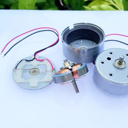 Micro DC 300 Electronic Starter, Mini Small 24mm Round Mute Spindle Electronic Starter, 1.5V-6V DIY Solar Power Toy Model, Accessories in Kuwait