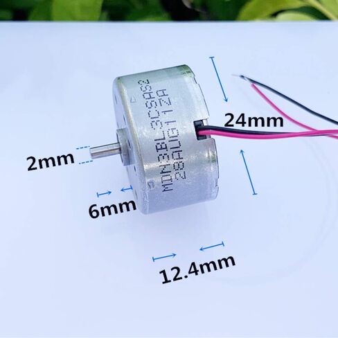 Micro DC 300 Electronic Starter, Mini Small 24mm Round Mute Spindle Electronic Starter, 1.5V-6V DIY Solar Power Toy Model, Accessories in Kuwait