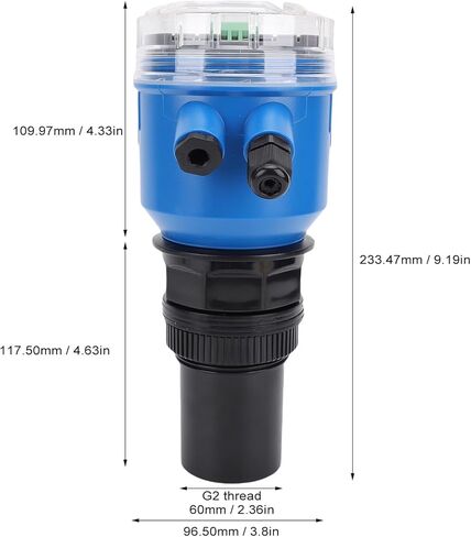 LiebeWH Water Level Sensor DC24V Ultrasonic Level Meter with LCD Display and 4-20mA Output for Liquid Measurement in Saudi Arabia