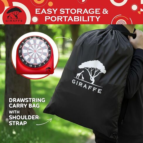 مجموعة ألعاب ساحة رمي السهام العملاقة القابلة للنفخ من GIRAFFE، لوحة رمي السهام العملاقة ذات النفخ الكبير مع مضخة هواء، لعبة الهدف، 6 ألعاب حديقة كبيرة للأطفال، ألعاب قابلة للنفخ في الهواء الطلق، والأنشطة العائلية، وحفلات الكرنفال in Kuwait