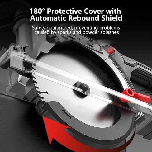 High-Performance 21v Cordless Circular Saw Powerful 6800rpm Motor Professional Cutting Precision Complete Kit in Saudi Arabia