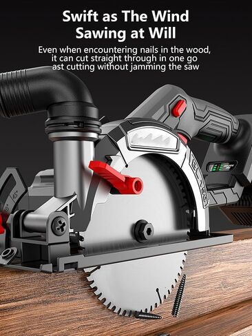 High-Performance 21v Cordless Circular Saw Powerful 6800rpm Motor Professional Cutting Precision Complete Kit in Saudi Arabia