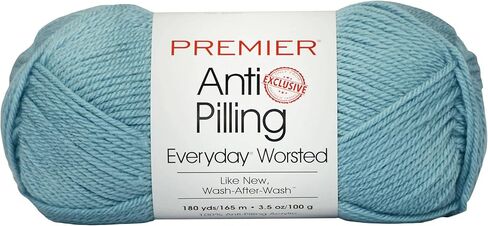 Premier Yarns Anti-Pilling Everyday Worsted Yarn, Soft Acrylic Yarn, Ideal Yarn for Crocheting and Knitting, Machine Washable, 180 yds, Rust in Kuwait