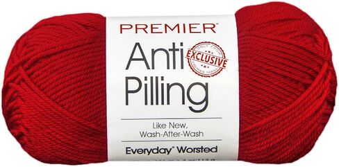 Premier Yarns Anti-Pilling Everyday Worsted Yarn, Soft Acrylic Yarn, Ideal Yarn for Crocheting and Knitting, Machine Washable, 180 yds, Rust in Kuwait