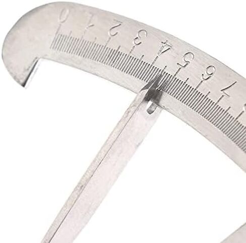 Dental Wax Caliper – Precision Measuring Tool for Wax, Rubber, Metal & Leather Sheets (0-10mm) – Spring Action, Dual-Sided Engraved Scale, Stainless Steel(2Pcs) in Saudi Arabia