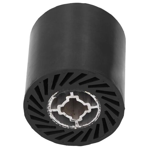 Rubber Polishing Wheel, Wire Drawing Machine Accessory, 90x100mm, Black - High Strength Hard Rubber, Low Noise Operation, Suitable for Stainless Steel Polishing in Saudi Arabia