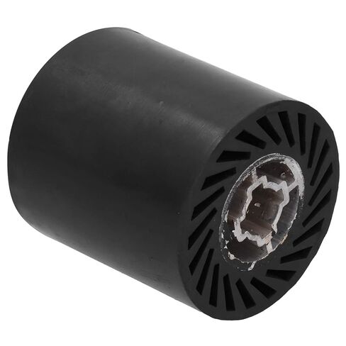 Rubber Polishing Wheel, Wire Drawing Machine Accessory, 90x100mm, Black - High Strength Hard Rubber, Low Noise Operation, Suitable for Stainless Steel Polishing in Saudi Arabia