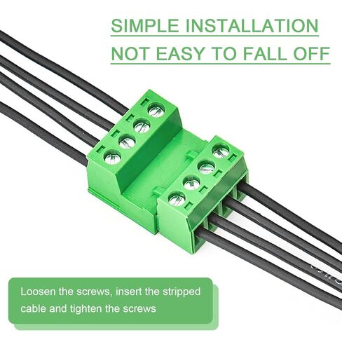 25Set 5.08 مللي متر الملعب المسمار محطة كتلة موصل للتوصيل (2Pin 3Pin 4Pin 5Pin) ، ل فينيكس التوصيل لكابل 28-12AWG in Kuwait