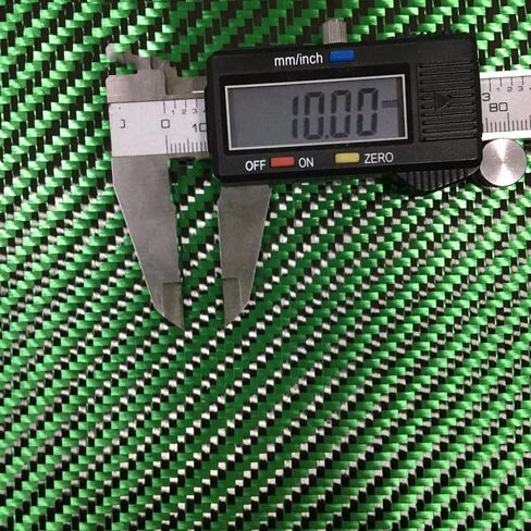 100 سنتيمتر * 50 سنتيمتر ألياف الكربون الأخضر الأراميد الهجين قماش نسيج 3K ألياف الكربون ألياف الأراميد الخضراء 190gsm 0.2 مللي متر سمك in Kuwait