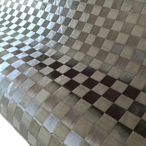 12K 80gsm 20 مم * 20 مم قماش من ألياف الكربون الحقيقية قابل للتمدد 12 بوصة/30 سم أو 20 بوصة عرض 50 سم * طول 100 سم (اللون: 80 جرام، الحجم: 100 سم × 50 سم شريحة) in Kuwait