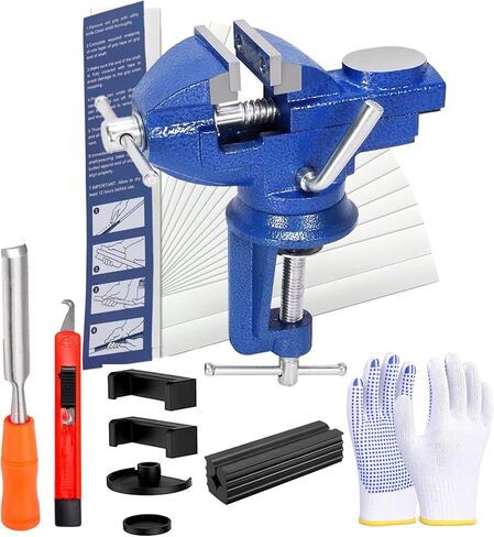 Golf Club Grip Kit, Golf Grip Removal Tool-Inlcudes Golf Grip Vise Clamp, 15 Pcs of Double-Sided Tape, Hook Knife for Regripping Golf Grips, Tape Stripping Tool in Kuwait