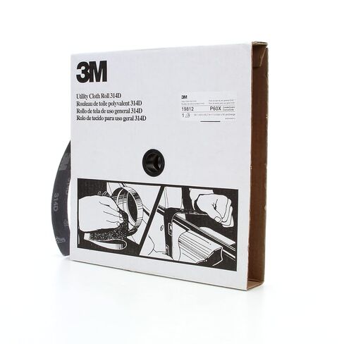 لفة قماش 3M متعددة الاستخدامات 314D، 1-1/2 بوصة × 50 ياردة P60 X-weight in Kuwait