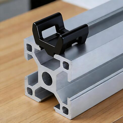 20PCS Series Cable Clips, T-Slot Aluminum Profile Accessories for European Standard Aluminum Extrusion, Linear Rail Cord Organizer for 3D Printer Parts and CNC DIY (Black, 3030) in Kuwait