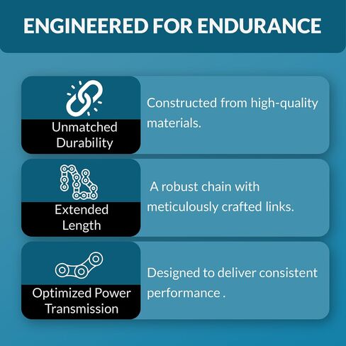 PGN #50-2 Duplex Double Strand Roller Chain x 10 feet + 2 Connecting Links in Saudi Arabia