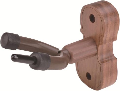 Wall-Mounted Violin Hanger with Black Walnut Wood Base, Violin Hook and Music Instrument Storage Holder for Home and Studio Use in Kuwait
