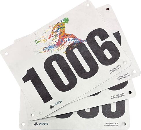 EMEDIAGROUP Endurance Sports Running Bibs with Safety Pins in Saudi Arabia