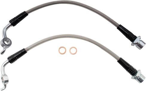TRQ Rear Brake Hose Set Compatible with 2006-2018 Toyota RAV4 in Saudi Arabia