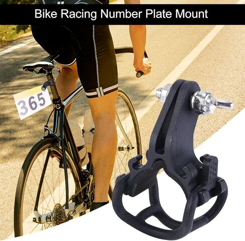 حامل أرقام سباق الدراجة - حامل لركوب الدراجات لدراجات السباق، حامل عمود مقعد قابل للتعديل مع هيكل، ملحق ركوب الدراجات خفيف الوزن + ملاءمة آمنة للوحات الأرقام والسباقات والأحداث والتدريب in Saudi Arabia
